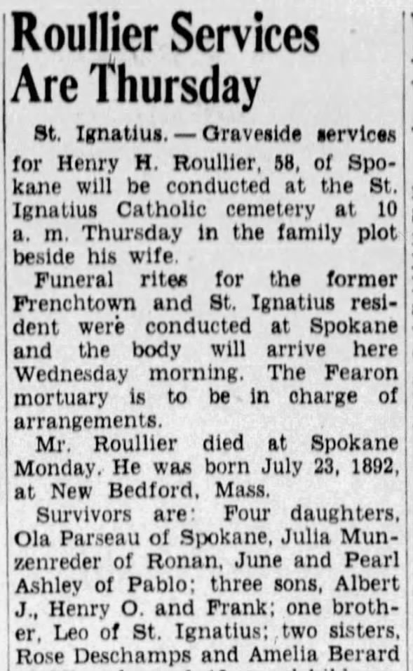 Clipping from The Missoulian